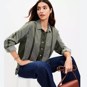 Geo Twill Relaxed Shirt